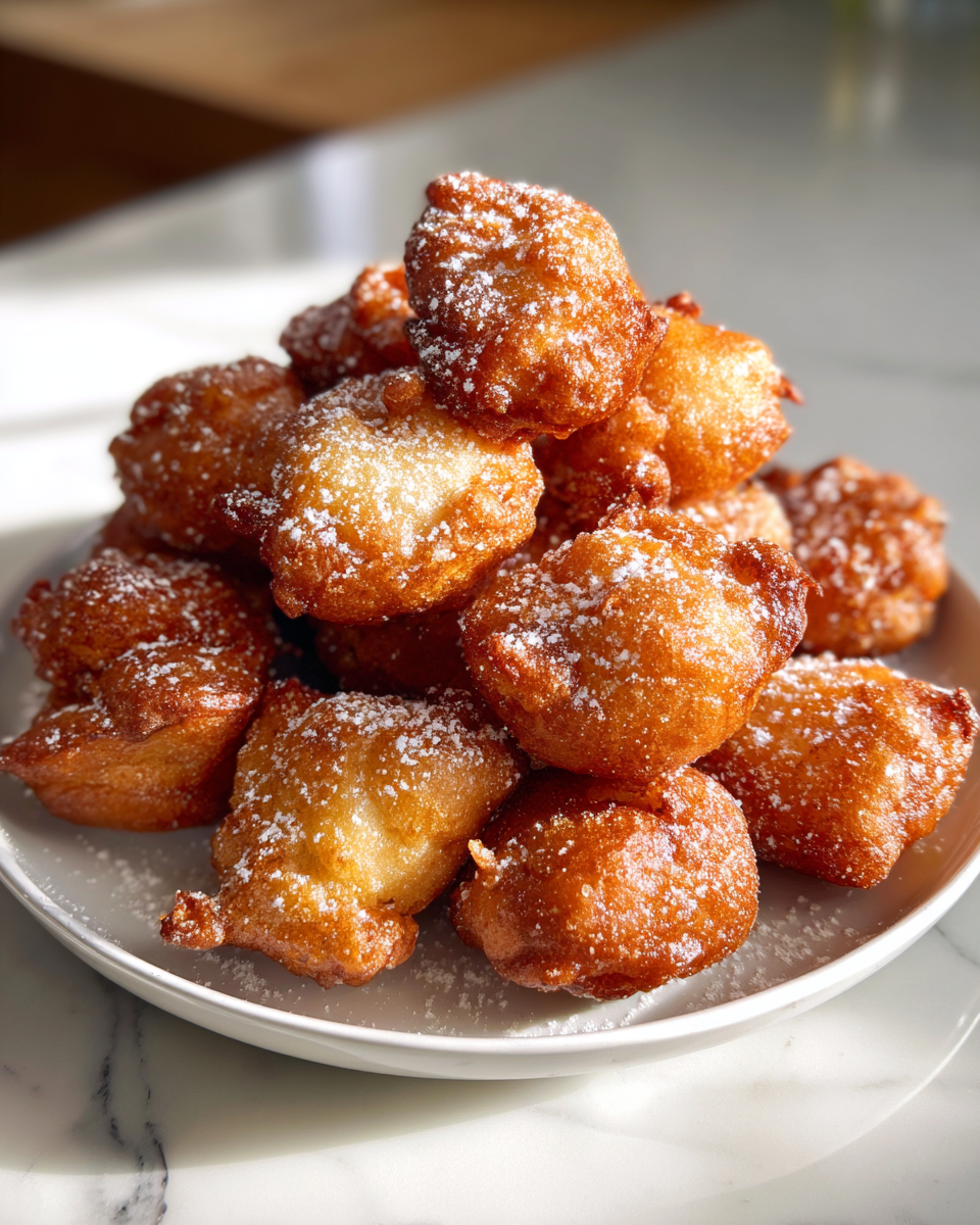 Final dish - Irresistible Apple Fritter Bites That Will Melt in Your Mouth