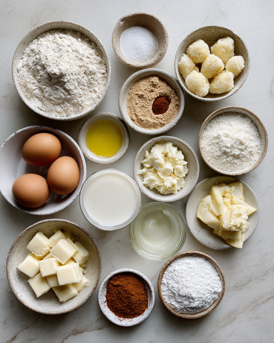 Ingredients for Irresistible Apple Fritter Bites That Will Melt in Your Mouth