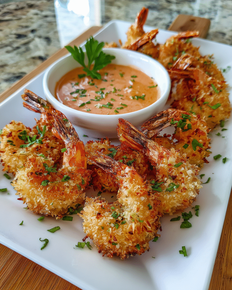 Crispy Baked Coconut Shrimp with Irresistible Sweet Chili Mayo Dip - Featured Image