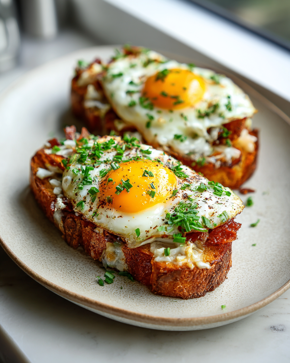 Final dish - Elevate Your Breakfast with Irresistible Baked Eggs Napoleon