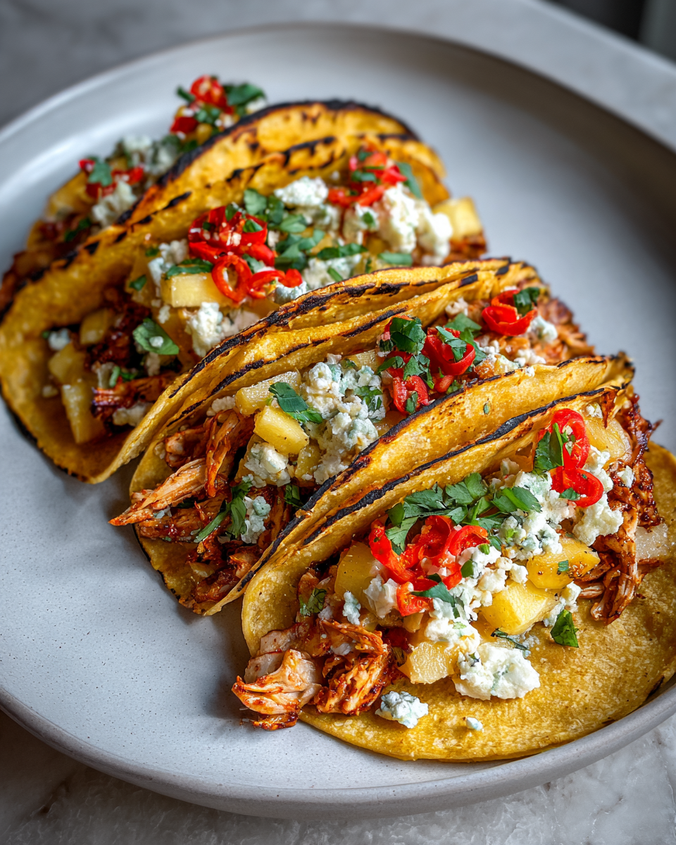 Final dish - Sweet Meets Savory with Irresistible Banana Pudding Tacos