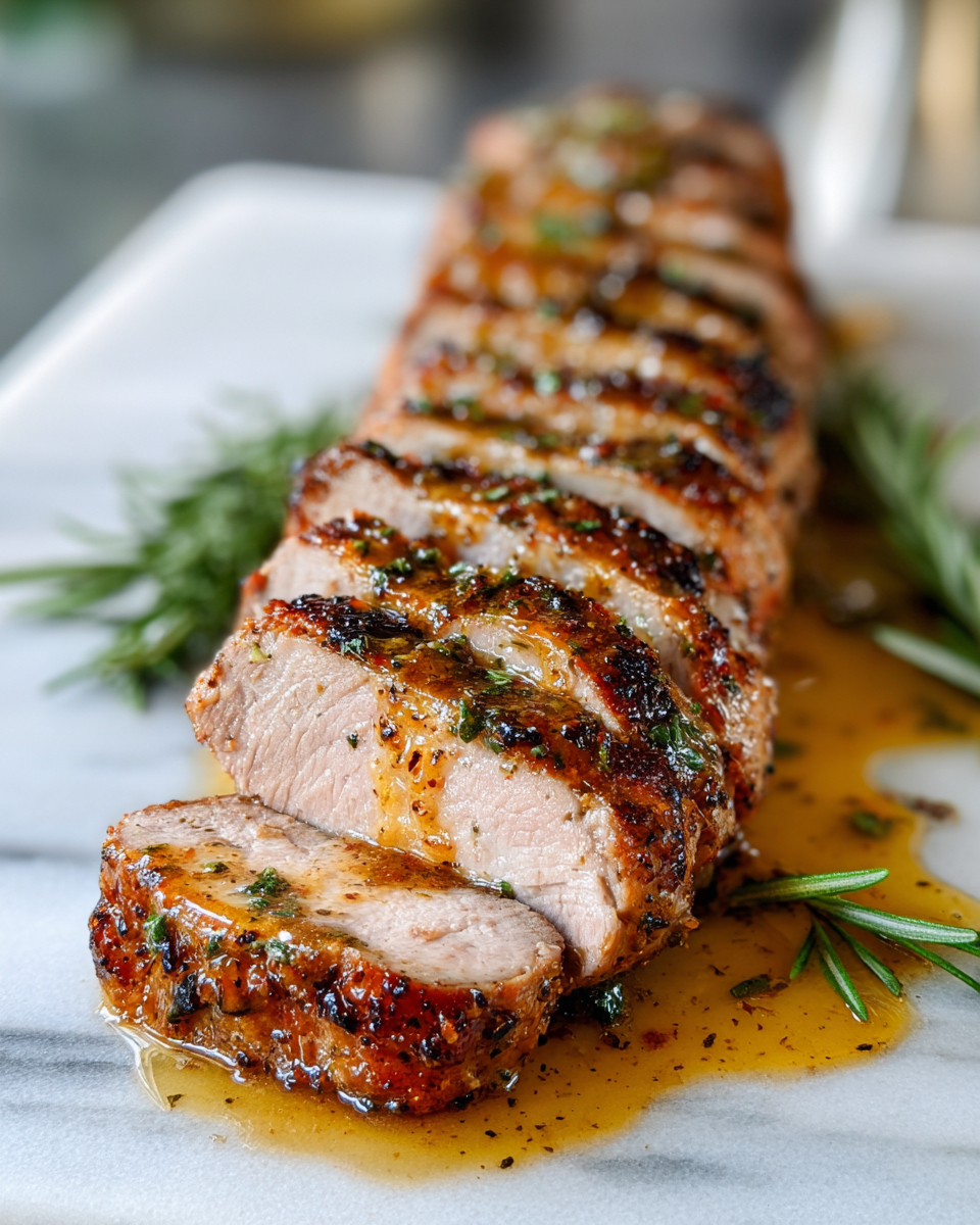 Final dish - Best Pork Tenderloin Dijon Mustard Recipe for Flavorful Dinner