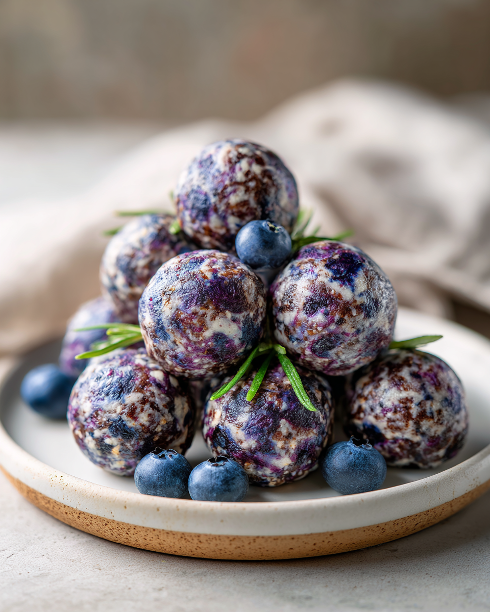 Irresistible Blueberry Cheesecake Protein Bites You Need to Try 6 Final dish - Irresistible Blueberry Cheesecake Protein Bites You Need to Try