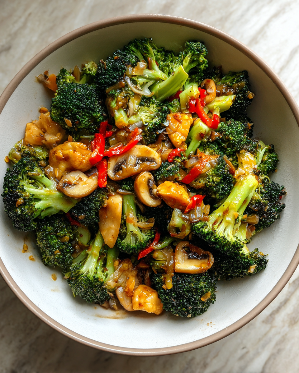 Final dish - Savor the Flavor of Easy Broccoli and Mushroom Stir Fry
