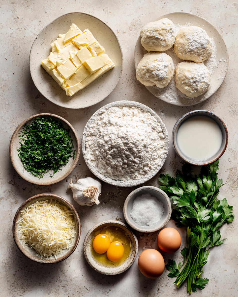 Ingredients for Irresistible Buttery Garlic Cheese Bombs You Need to Try Today