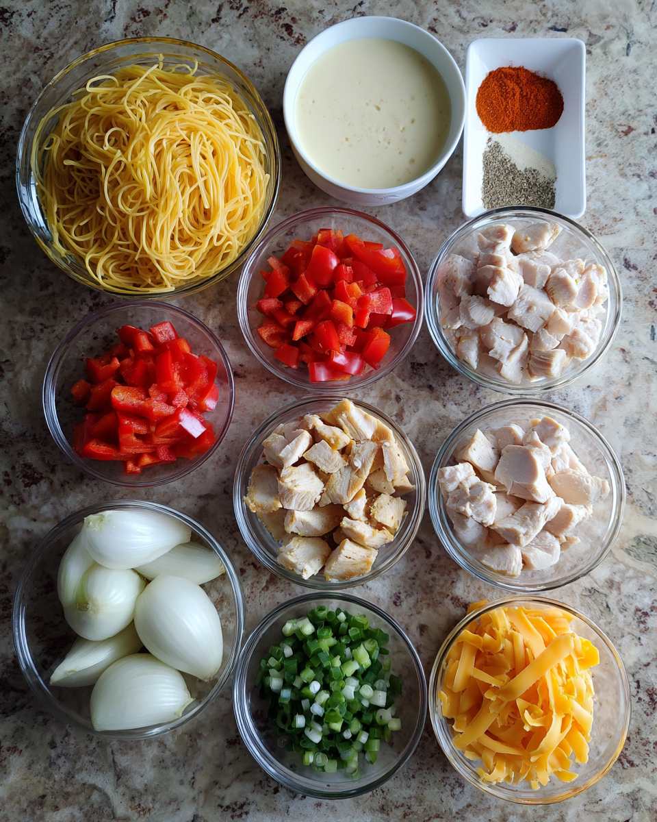 Ingredients for Spice Up Dinner Tonight with Creamy Cajun Chicken Spaghetti