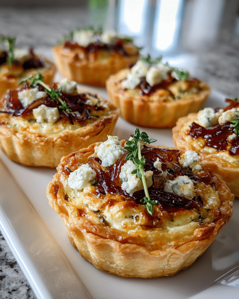 Irresistible Caramelized Onion and Goat Cheese Tarts You Have to Try - Featured Image