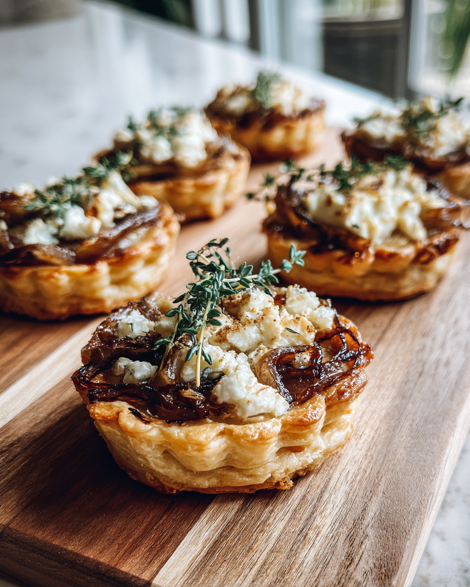 Final dish - Irresistible Caramelized Onion and Goat Cheese Tarts You Have to Try