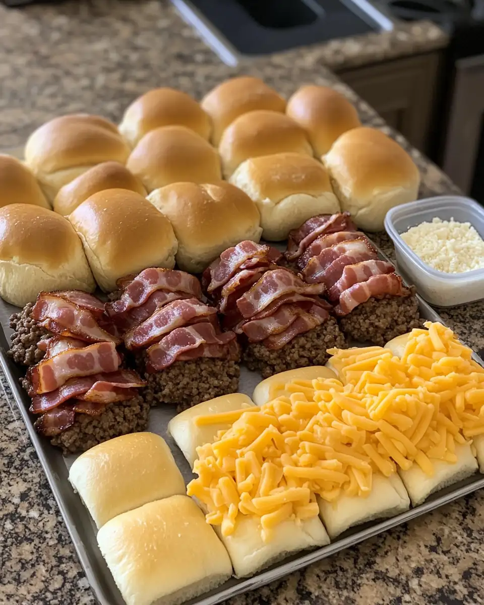 Ingredients for Explode Your Taste Buds with Irresistible Cheeseburger Bacon Bombs