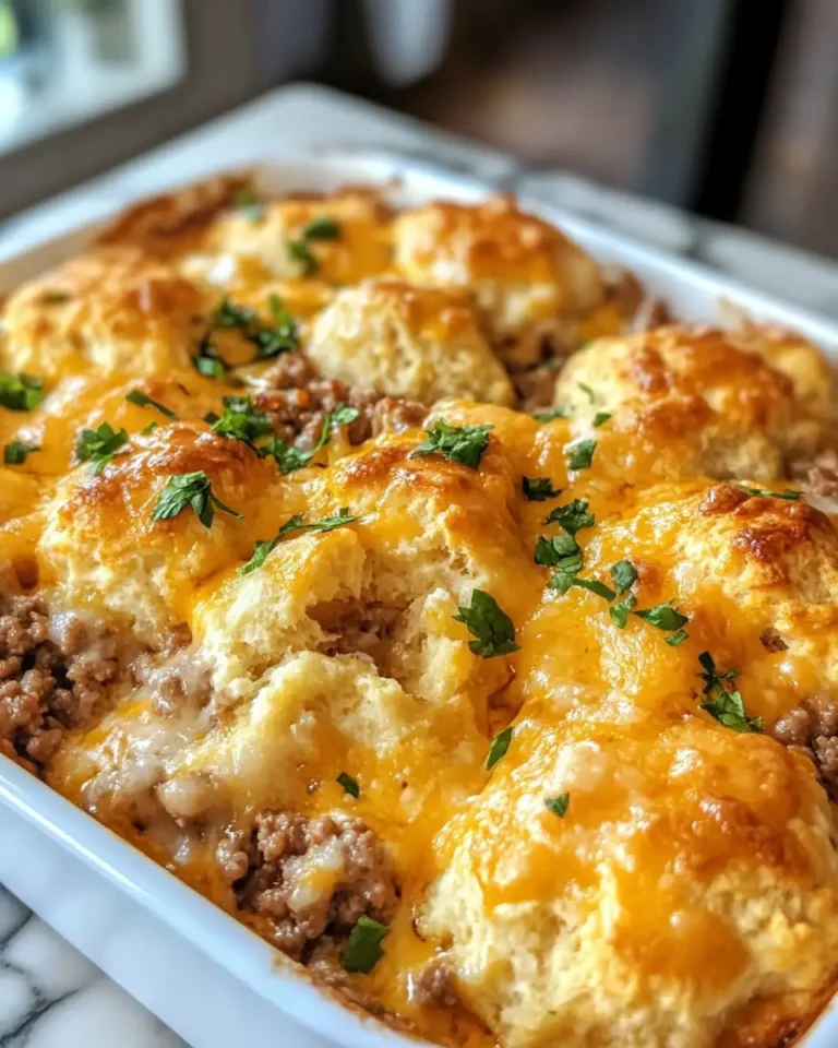 Sizzling Success with Cheesy Ground Beef Biscuit Bake - Featured Image
