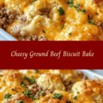 Cheesy Ground Beef Biscuit Bake 🥩🧀
