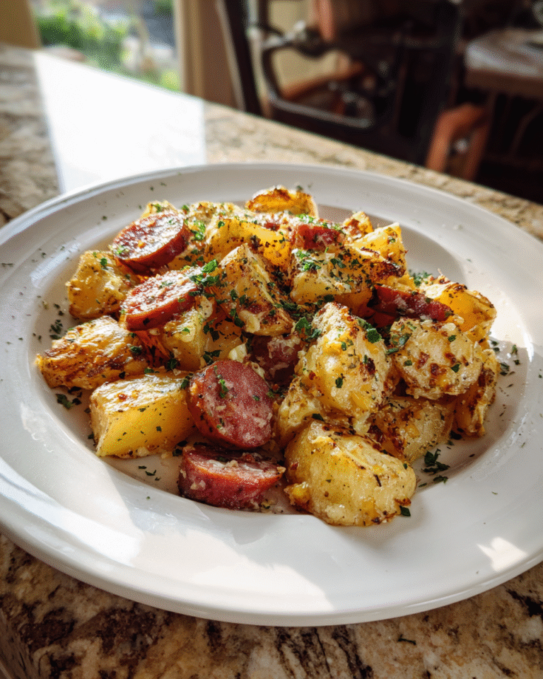 Cheesy Ranch Potatoes with Smoked Sausage Recipe for Ultimate Comfort Food - Featured Image