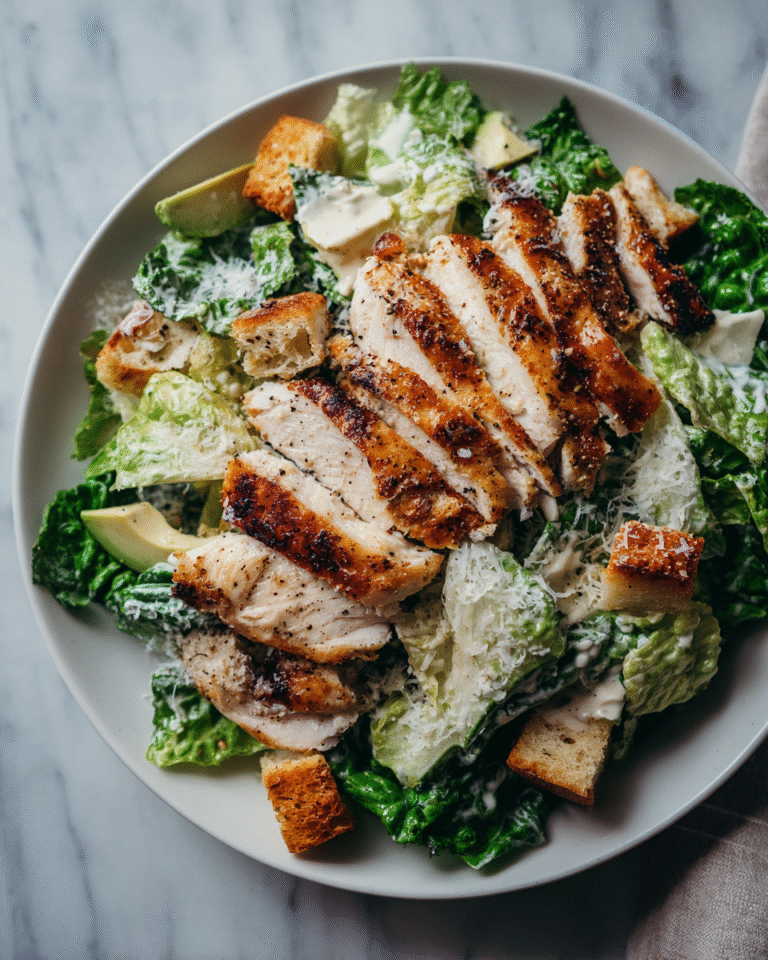 Creamy Chicken and Avocado Caesar Salad Recipe You Need to Try - Featured Image