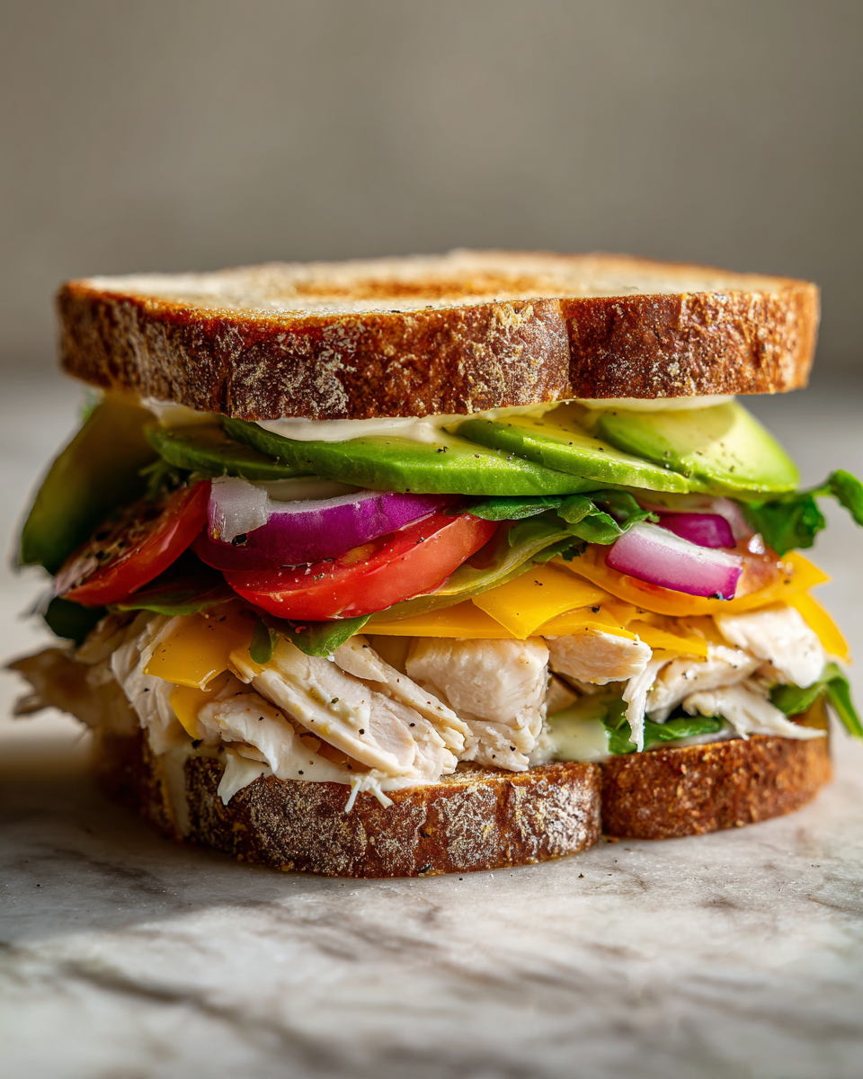 Ingredients for The Ultimate Chicken Avocado Melt Sandwich You Need to Try Today