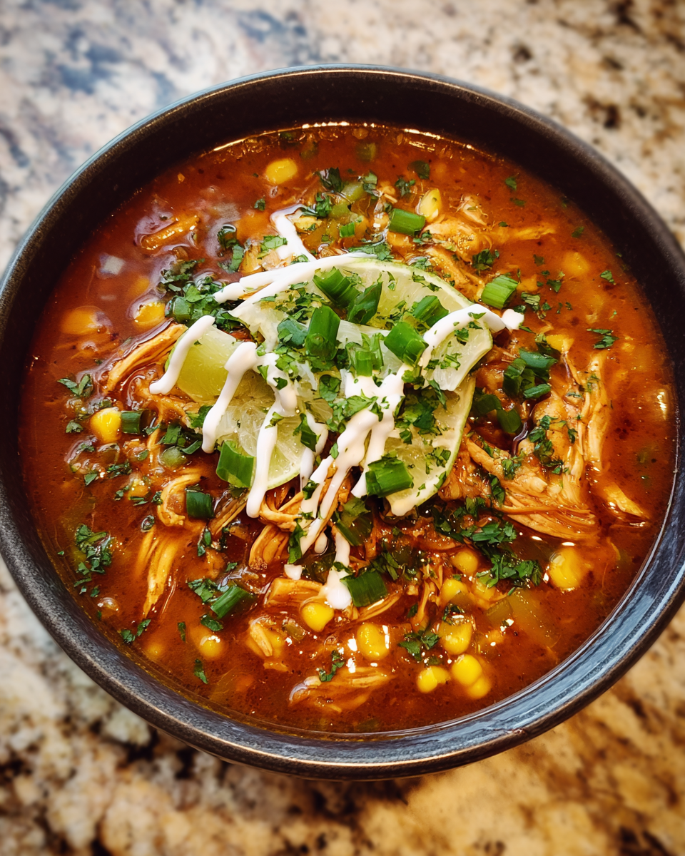 Final dish - Ultimate Comfort in a Bowl Chicken Enchilada Soup Recipe You Need to Try