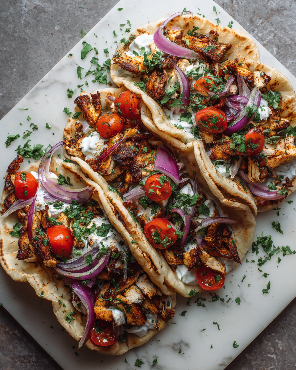 Final dish - The Ultimate Chicken Gyros Recipe to Savor Mediterranean Flavors