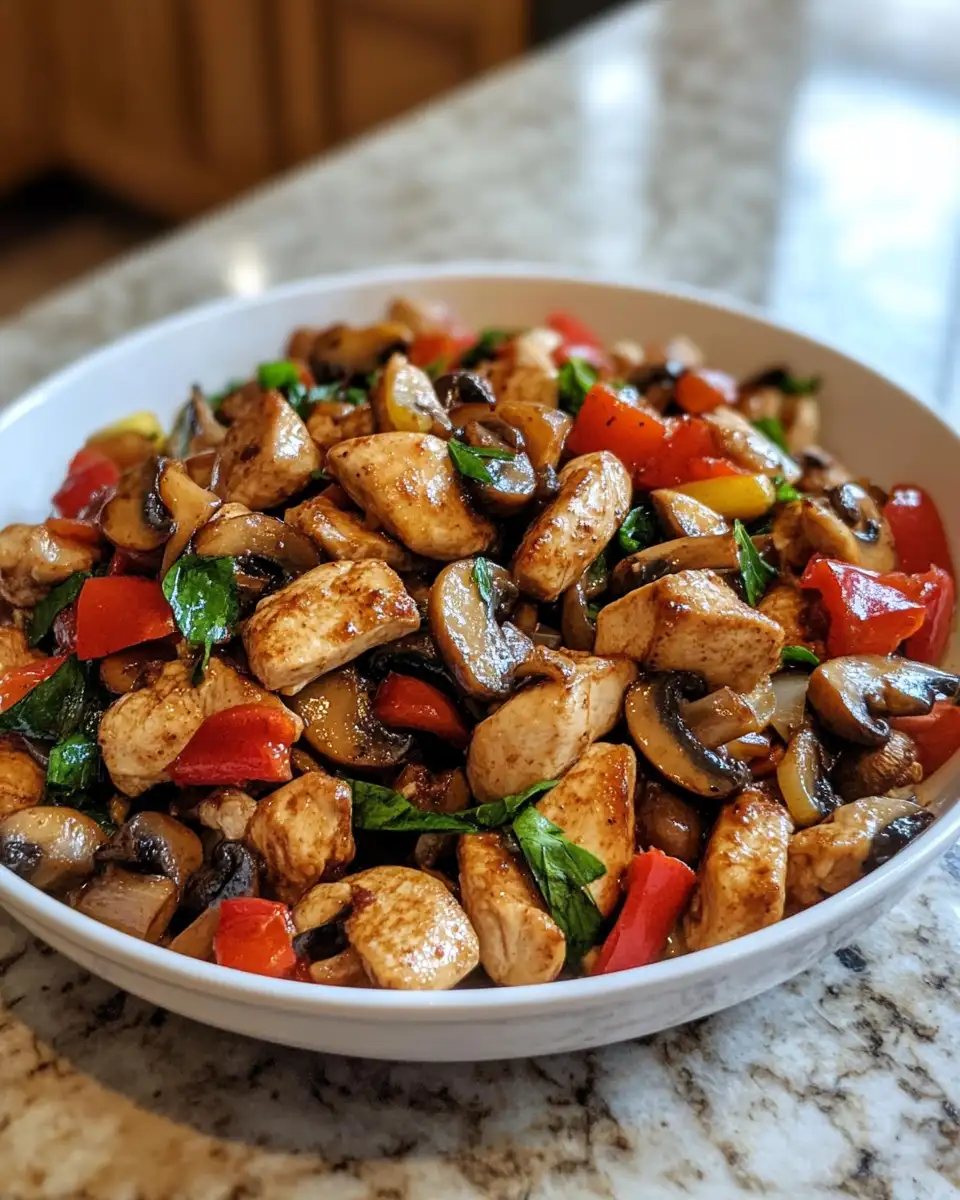 Final dish - Savor the Symphony of Chicken Mushroom and Vegetables