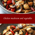 Savory Chicken Mushroom Veggie Skillet 🍗🍄