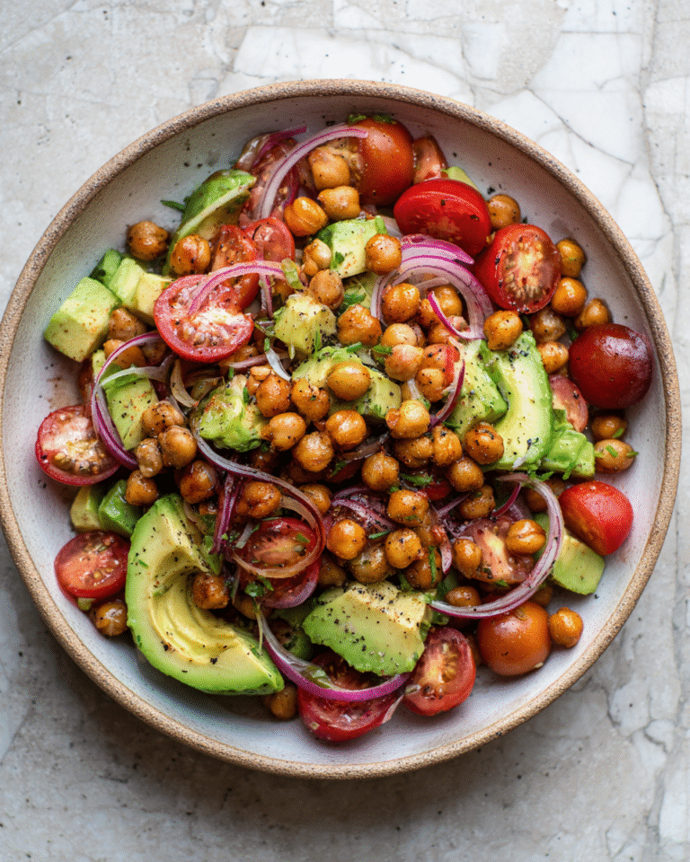 Refreshing Chickpea Avocado Salad That Will Brighten Your Lunch Bowl - Featured Image