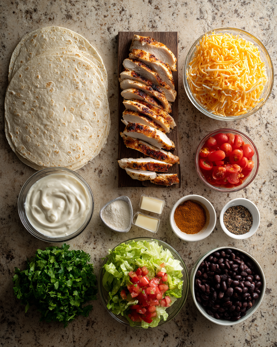 Ingredients for Unleash Bold Flavors with the Ultimate Chipotle Ranch Grilled Chicken Burrito