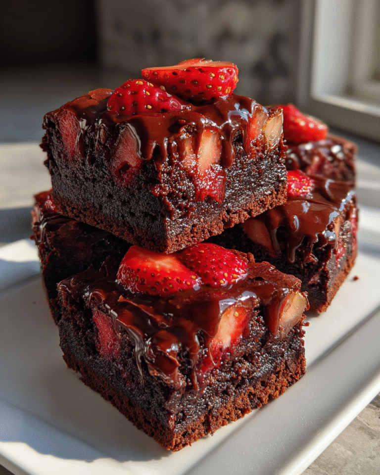 Decadent Chocolate Covered Strawberry Brownies You Have to Try - Featured Image