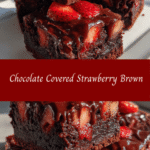 Decadent Chocolate Covered Strawberry Brownies You Have to Try