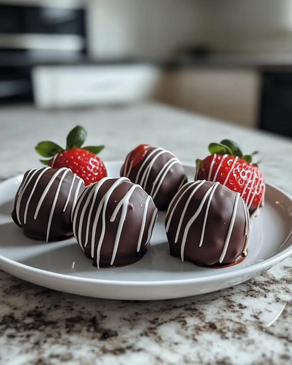 Final dish - Sweet Indulgence: Discover the Delight of Chocolate Covered Strawberry Yogurt Bites