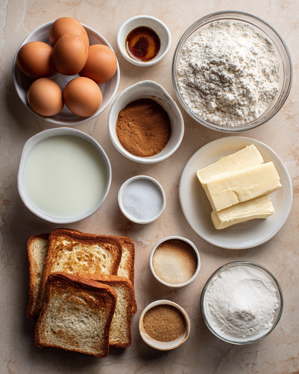 Ingredients for Irresistible Churro French Toast Recipe That Will Sweeten Your Morning