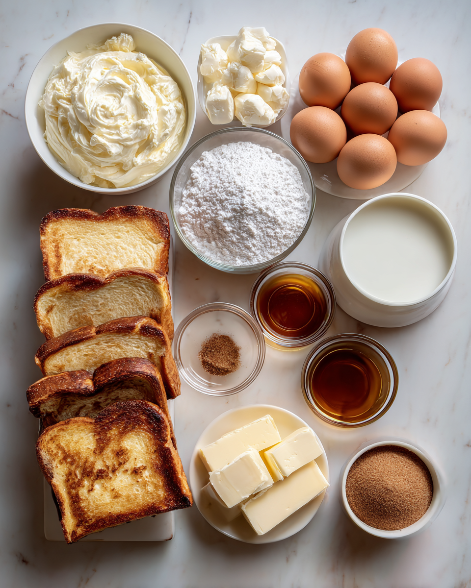 Ingredients for Irresistible Churro Stuffed French Toast Recipe You Have to Try