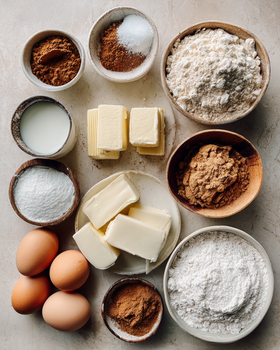 Ingredients for Indulge in Sweet Comfort with Cinnamon Roll Bliss Bars