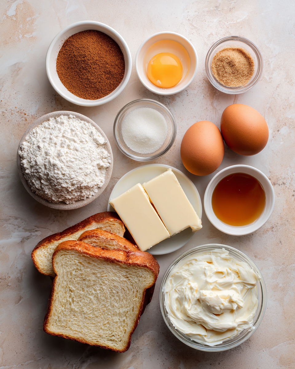 Ingredients for Irresistible Cinnamon Roll French Toast Bites You Have to Try