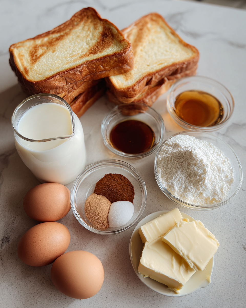 Ingredients for Irresistible Cinnamon Roll French Toast Bites You Need to Try Today