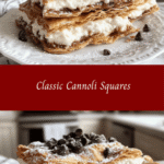 Classic Cannoli Squares: Irresistible Dessert! 🍰✨