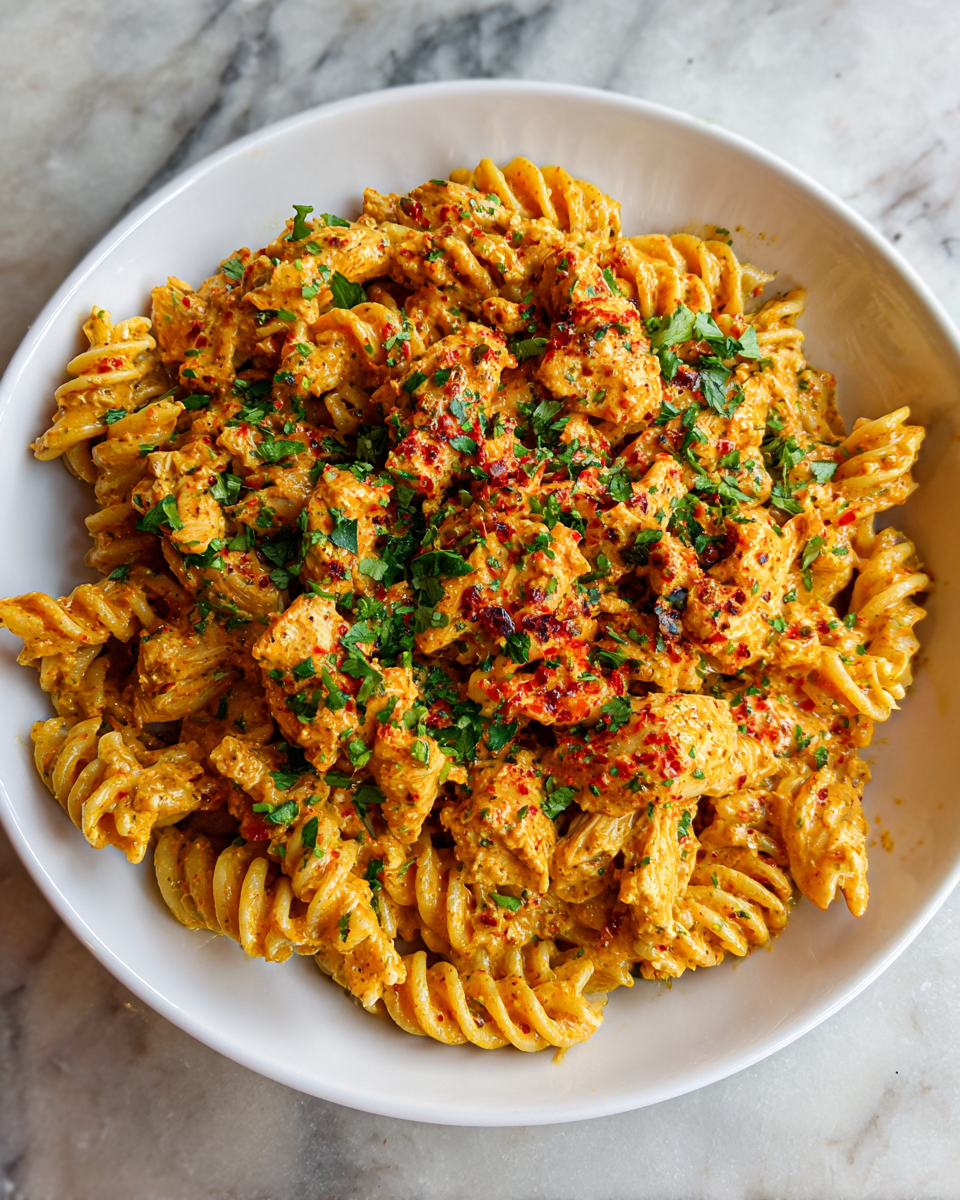 Final dish - Creamy Cowboy Butter Chicken Pasta Recipe for a Hearty Dinner