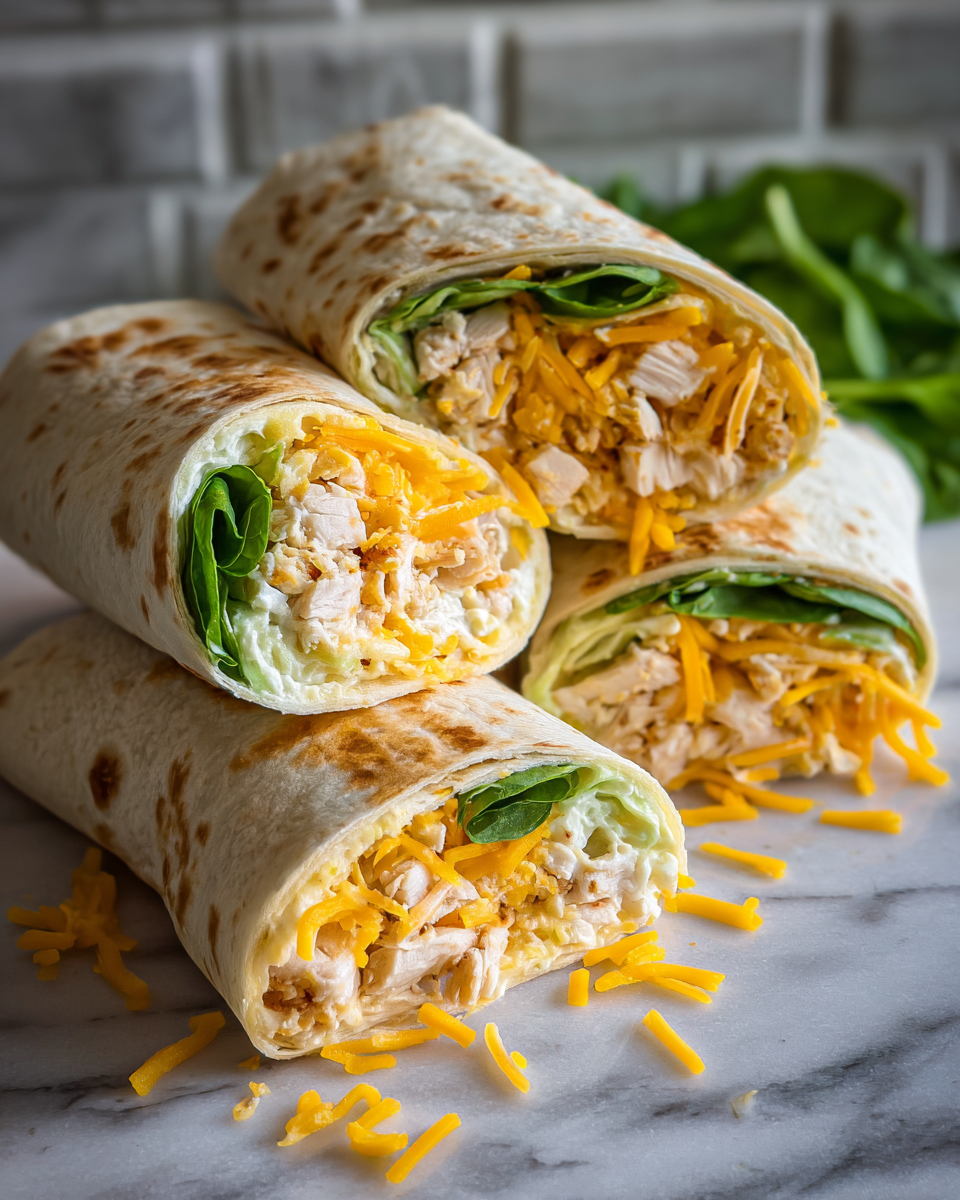 Ingredients for Cozy Cheesy Garlic Chicken Wraps That Will Warm Your Soul