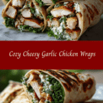 Cozy Cheesy Garlic Chicken Wraps That Will Warm Your Soul