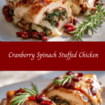 Cranberry Spinach Stuffed Chicken with Brie A Delicious Holiday Favorite