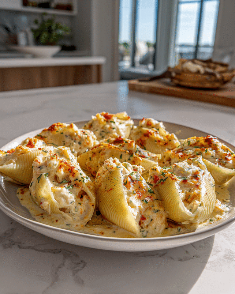 Dive Into Deliciousness with Creamy Seafood Stuffed Shells - Featured Image