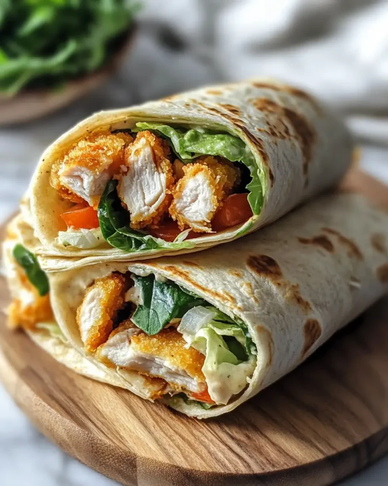 Irresistibly Crunchy: Dive into Crispy Chicken Caesar Tortilla Wraps - Featured Image