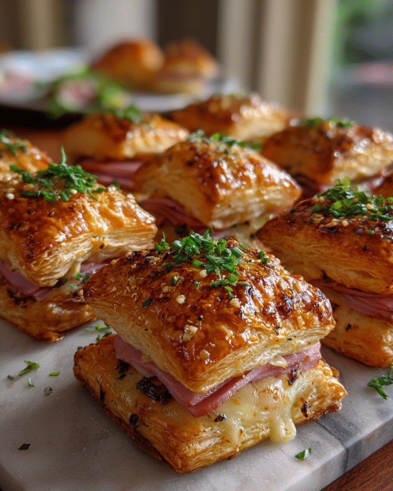Irresistible Crispy Ham and Cheese Puff Pastry Stacks You Have to Try - Featured Image