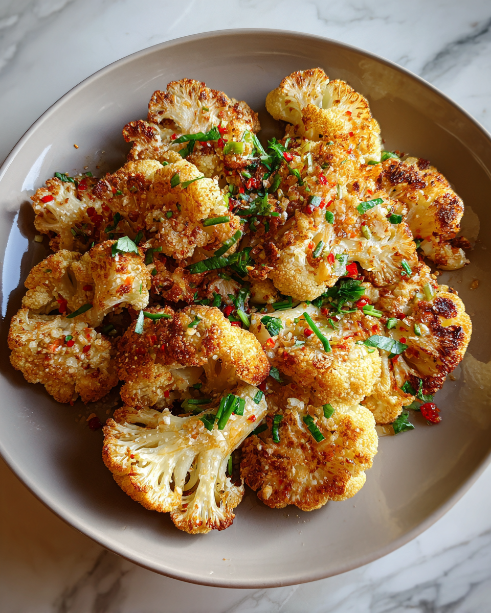 Final dish - The Ultimate Guide to Crispy Roasted Cauliflower That Will Wow Your Taste Buds