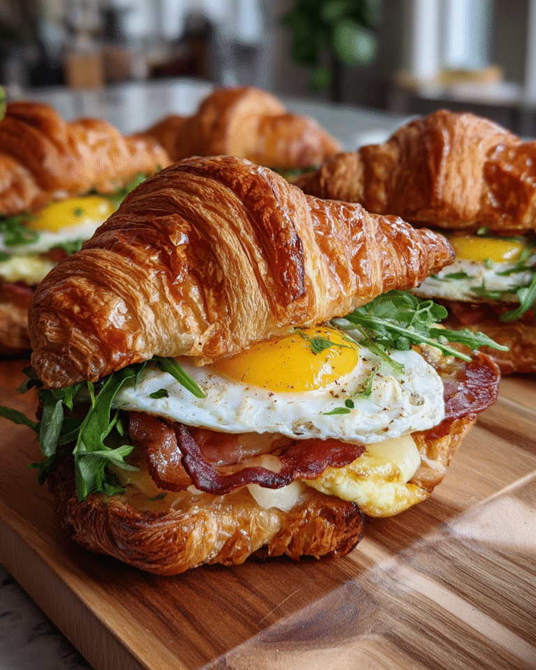 Flaky and Fabulous Croissant Breakfast Sandwiches to Start Your Day Right - Featured Image