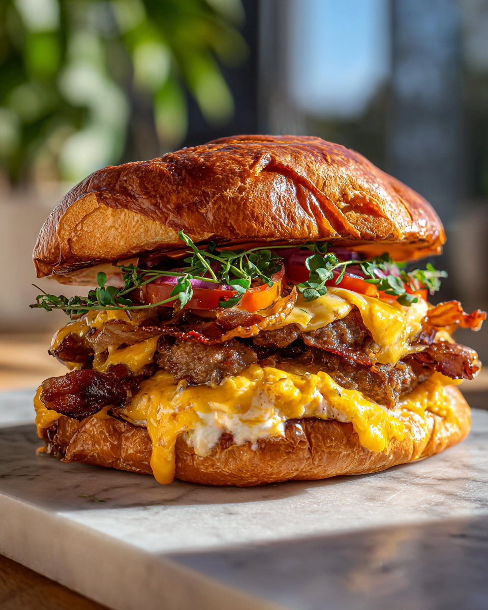 Final dish - Irresistible Croissant Smash Burgers That Will Change Your Burger Game