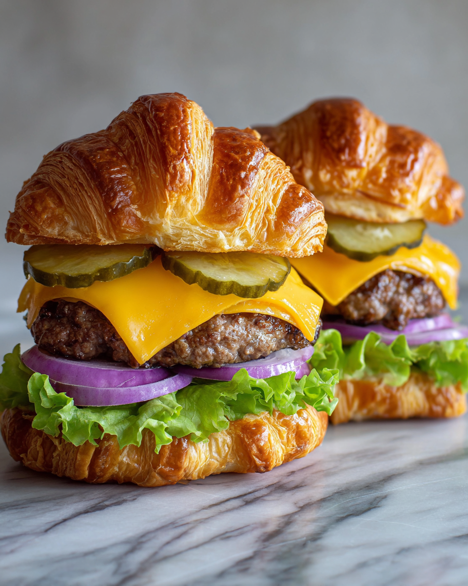 Ingredients for Irresistible Croissant Smash Burgers That Will Change Your Burger Game