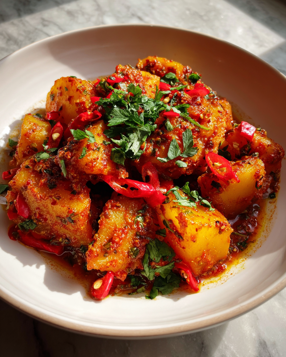 Final dish - Discover the Bold Flavors of Dopiazeh Aloo Persian Potato Curry