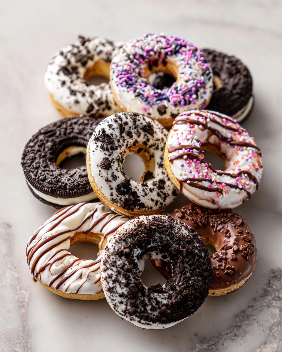Final dish - Dozen Overloaded Oreo Bagels That Will Blow Your Mind