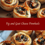 Fig and Goat Cheese Pinwheels 🥗🍇
