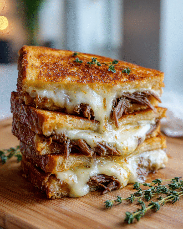 Melted Perfection French Dip Grilled Cheese Recipe You Need to Try - Featured Image