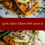 Irresistible Garlic Butter Salmon with Zesty Lemon Sauce Recipe