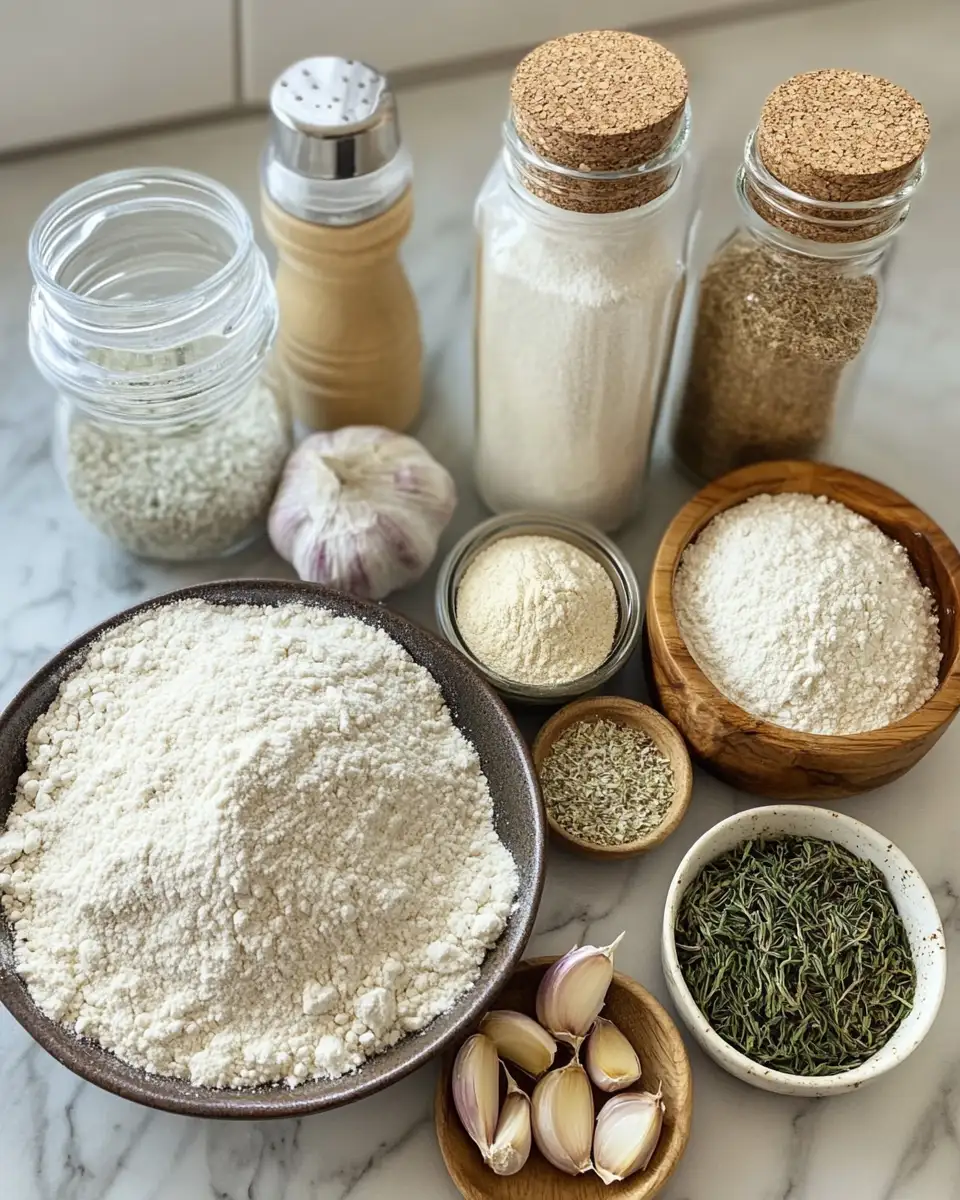 Ingredients for Unleash the Flavor: Mastering Garlic Herb Sourdough Bread